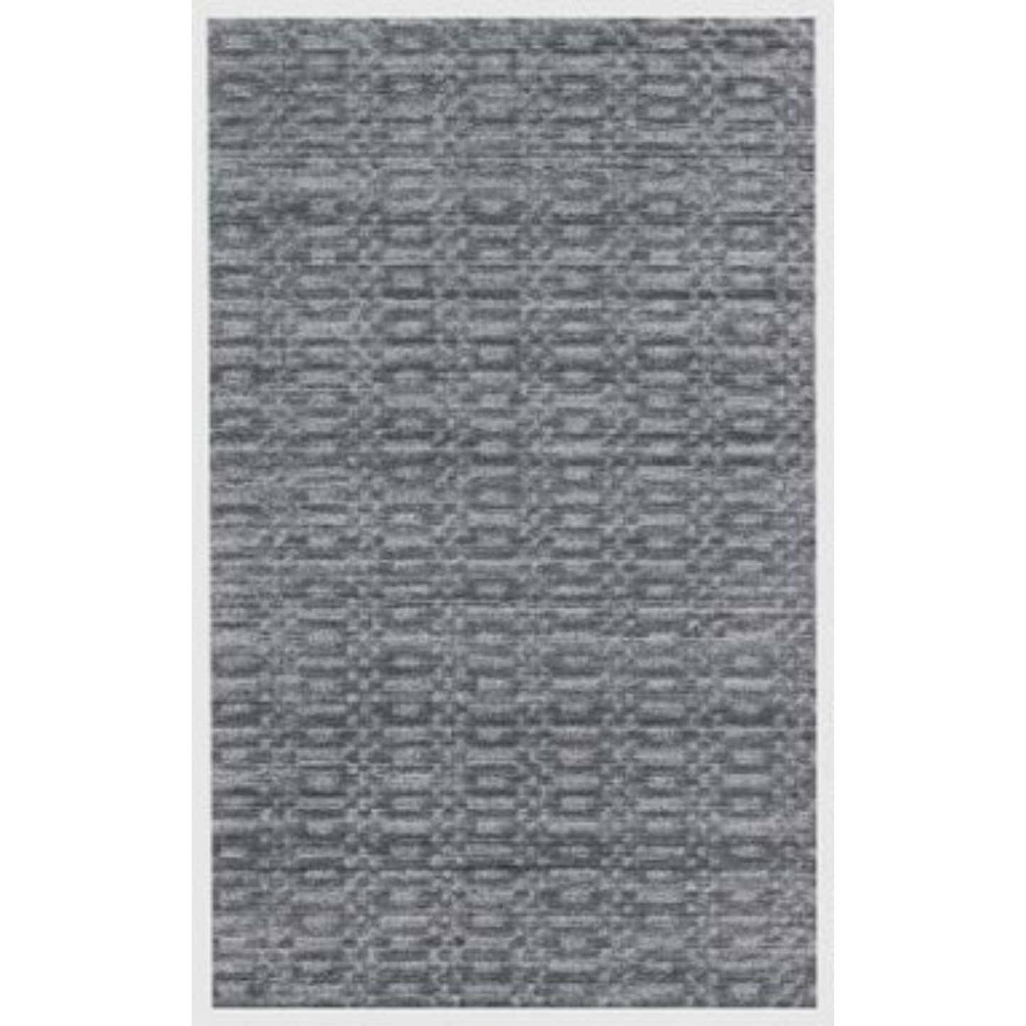 8 x 10 Charcoal & Dark Grey Hand Loomed Rug
