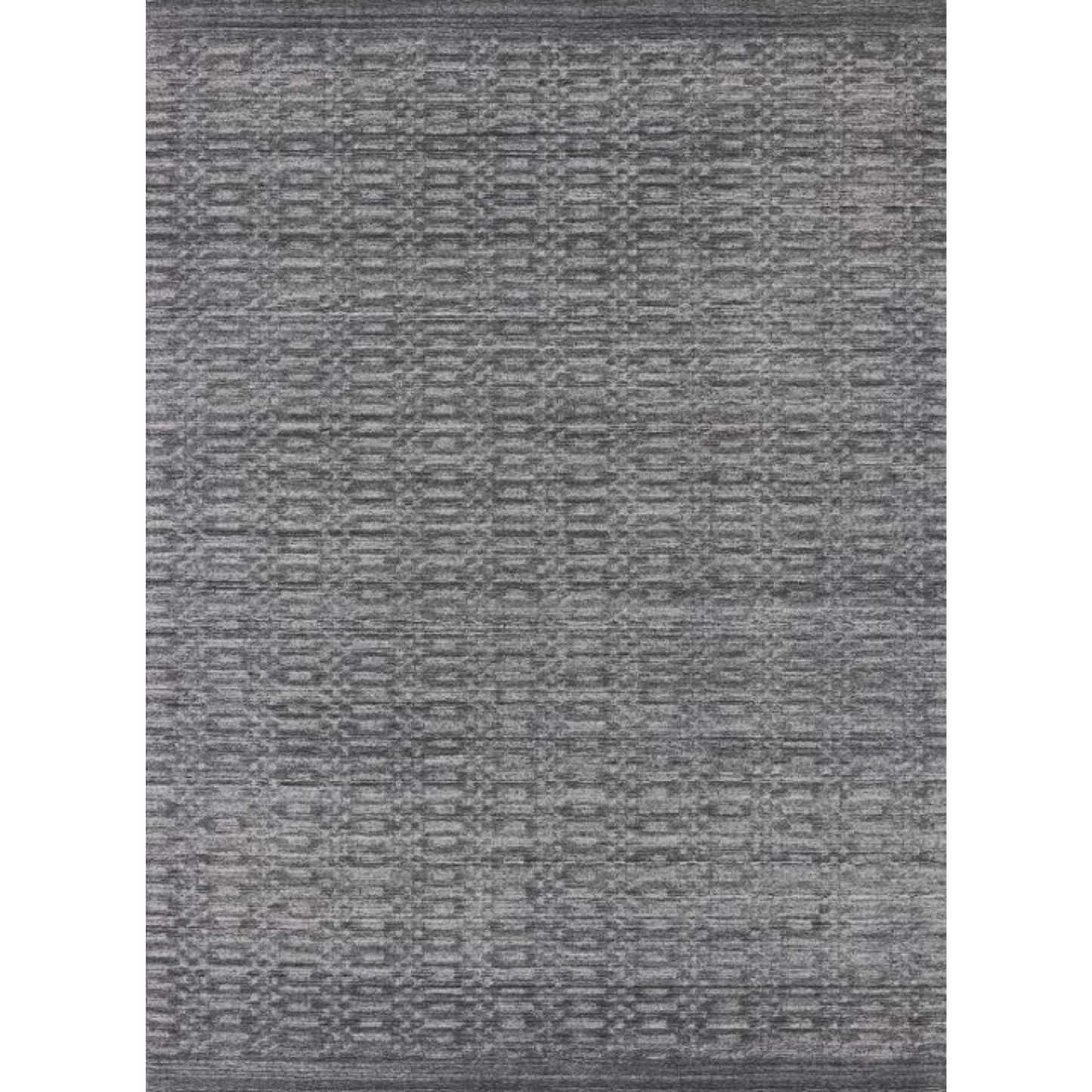 8 x 10 Charcoal & Dark Grey Hand Loomed Rug