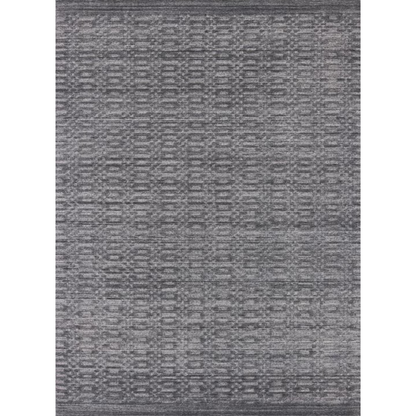 8 x 10 Charcoal & Dark Grey Hand Loomed Rug
