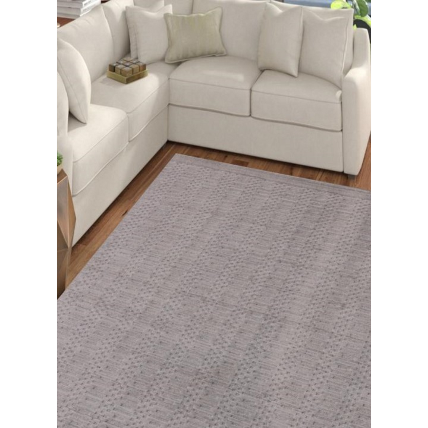 9 x 12 Charcoal & Dark Grey Hand Loomed Rug