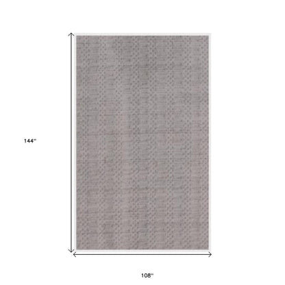 9 x 12 Charcoal & Dark Grey Hand Loomed Rug