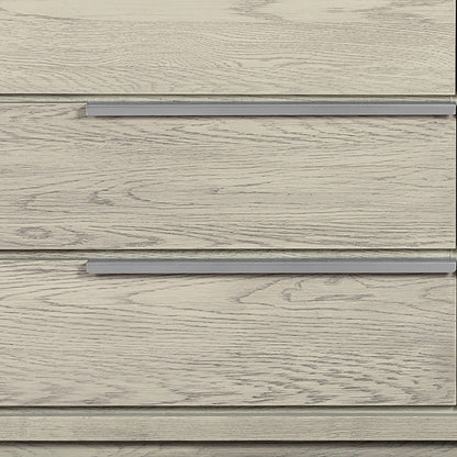 Gray Solid Wood Six Drawer Double Dresser image 6