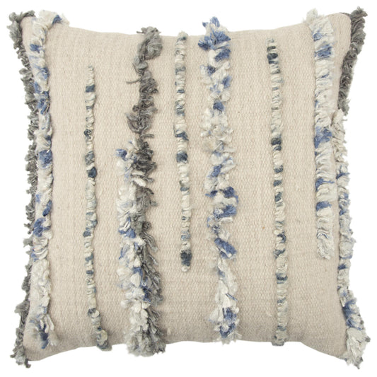 Natural 100% Cotton Striped Pillow
