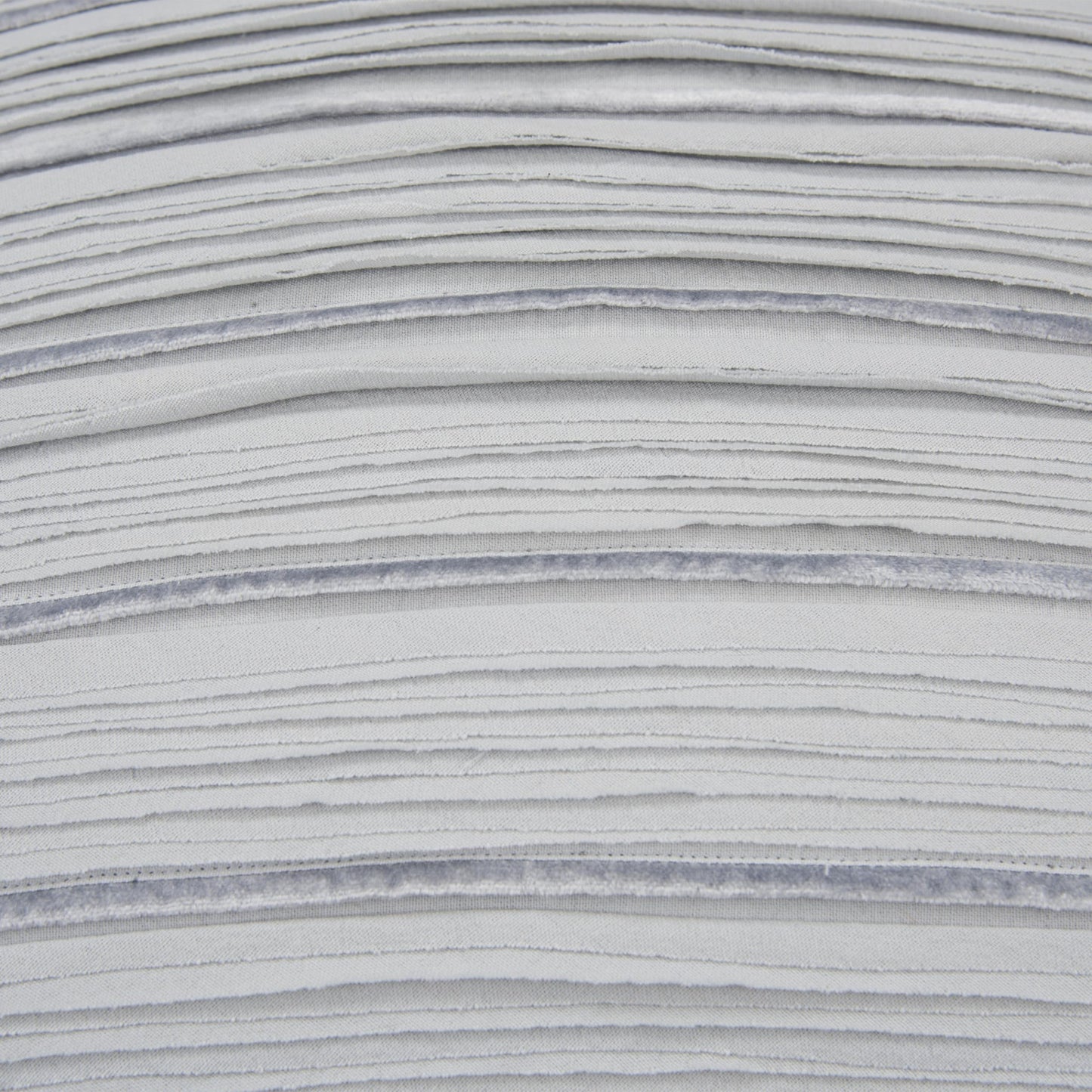 Light Blue Striped Cotton Blend Pillow