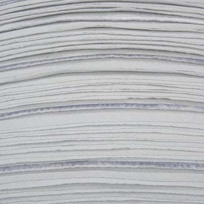 Light Blue Striped Cotton Blend Pillow