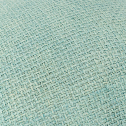 Mint Green Weave Cotton Blend Pillow