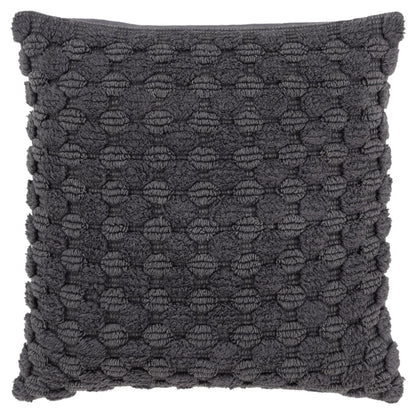 Charcoal Cotton Pillow w/ Texture