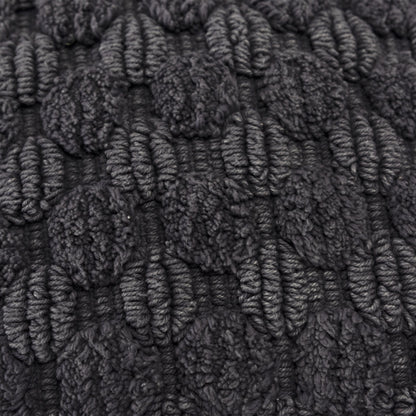 Charcoal Cotton Pillow w/ Texture