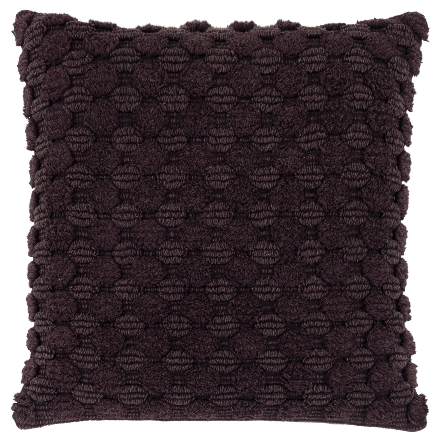 Wine Cotton Pillow w/ Texture