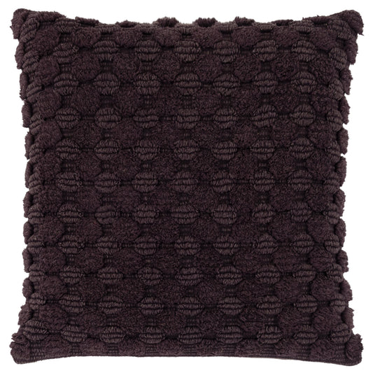 Wine Cotton Pillow w/ Texture