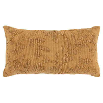 Pumpkin Botanical Cotton Pillow w/ Texture