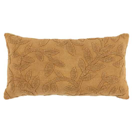 Pumpkin Botanical Cotton Pillow w/ Texture