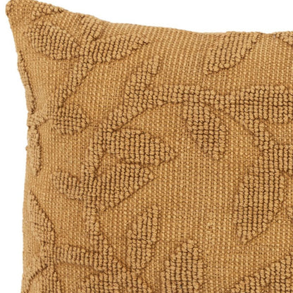 Pumpkin Botanical Cotton Pillow w/ Texture