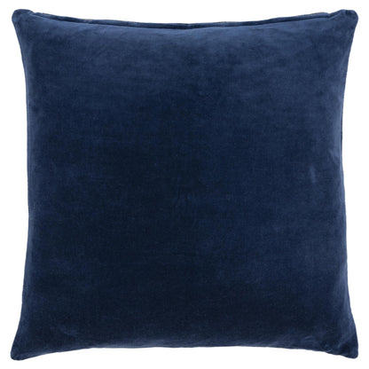 Blue Cotton Blend Pillow