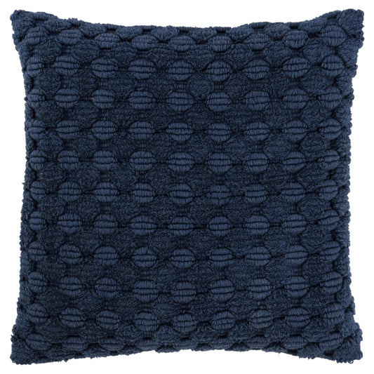 Blue Cotton Pillow w/ Texture