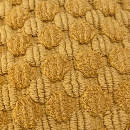 Yellow Cotton Pillow w/ Texture