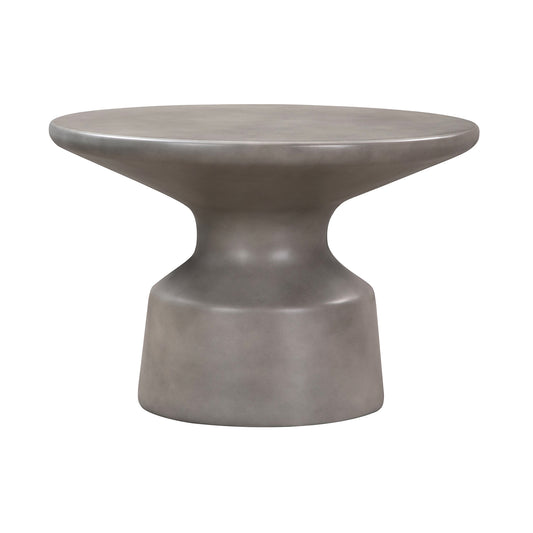 Gray Concrete Round Coffee Table