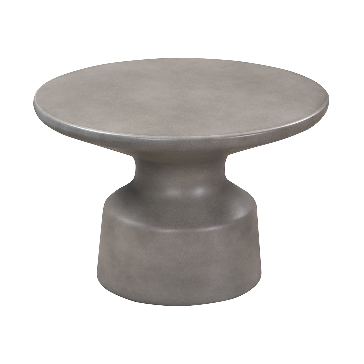 Gray Concrete Round Coffee Table