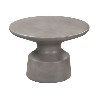 Gray Concrete Round Coffee Table