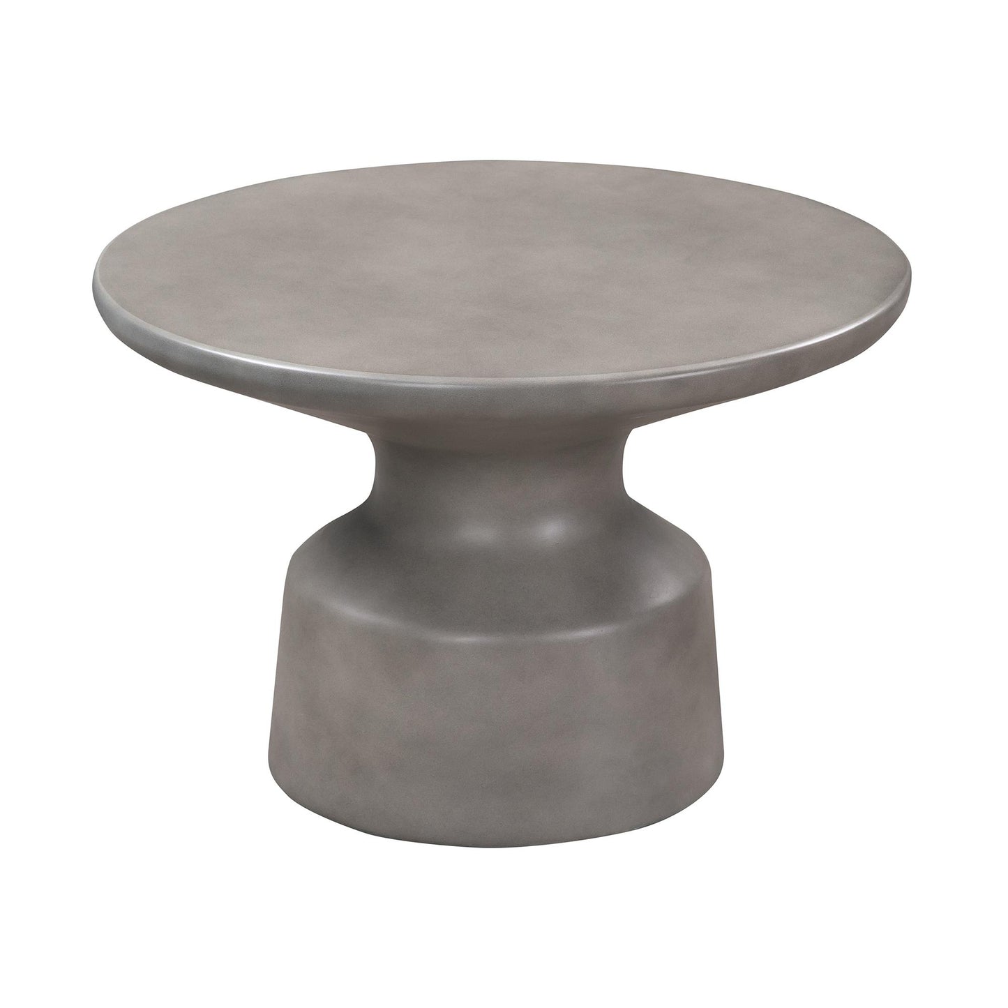 Gray Concrete Round Coffee Table image 3
