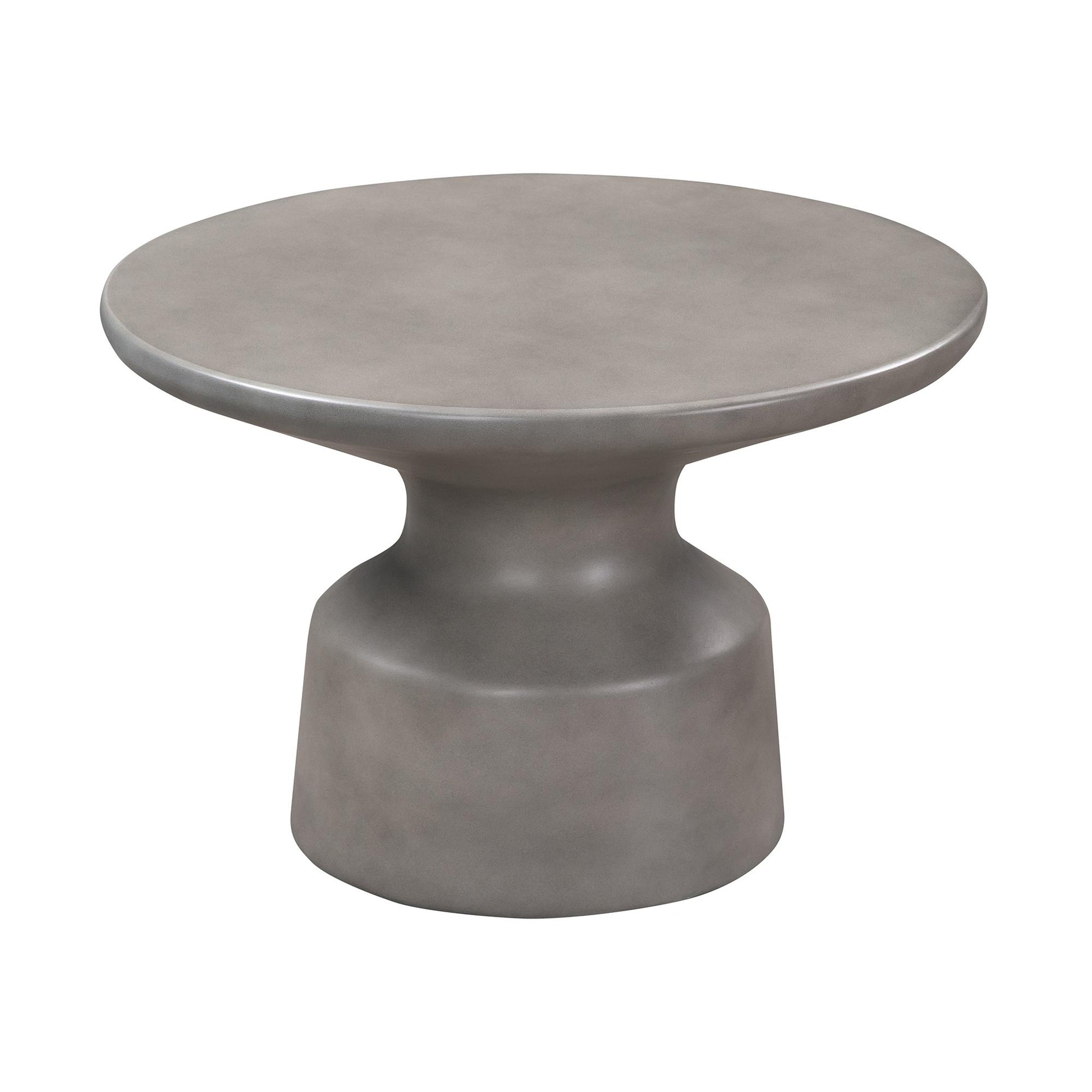 Gray Concrete Round Coffee Table image 3