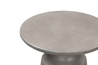 Gray Concrete Round Coffee Table