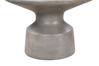Gray Concrete Round Coffee Table