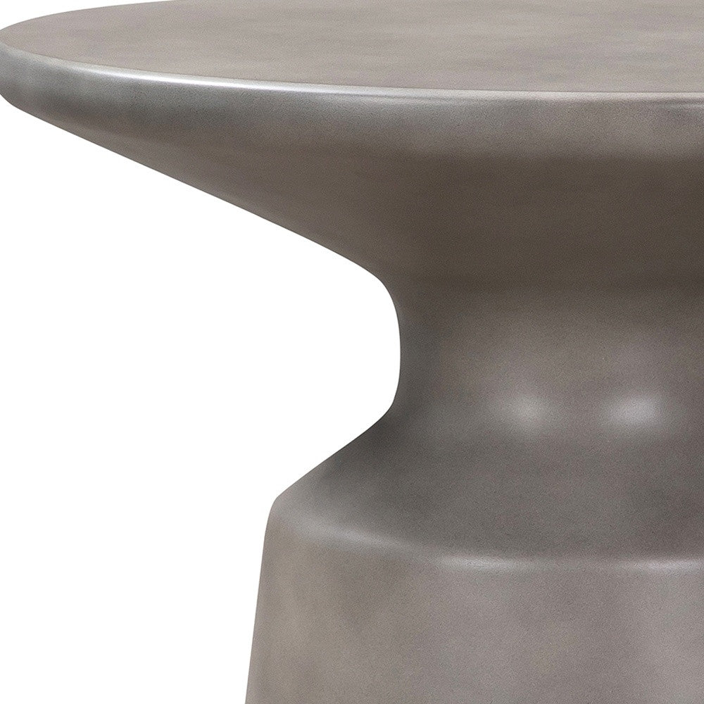 Gray Concrete Round Coffee Table image 4