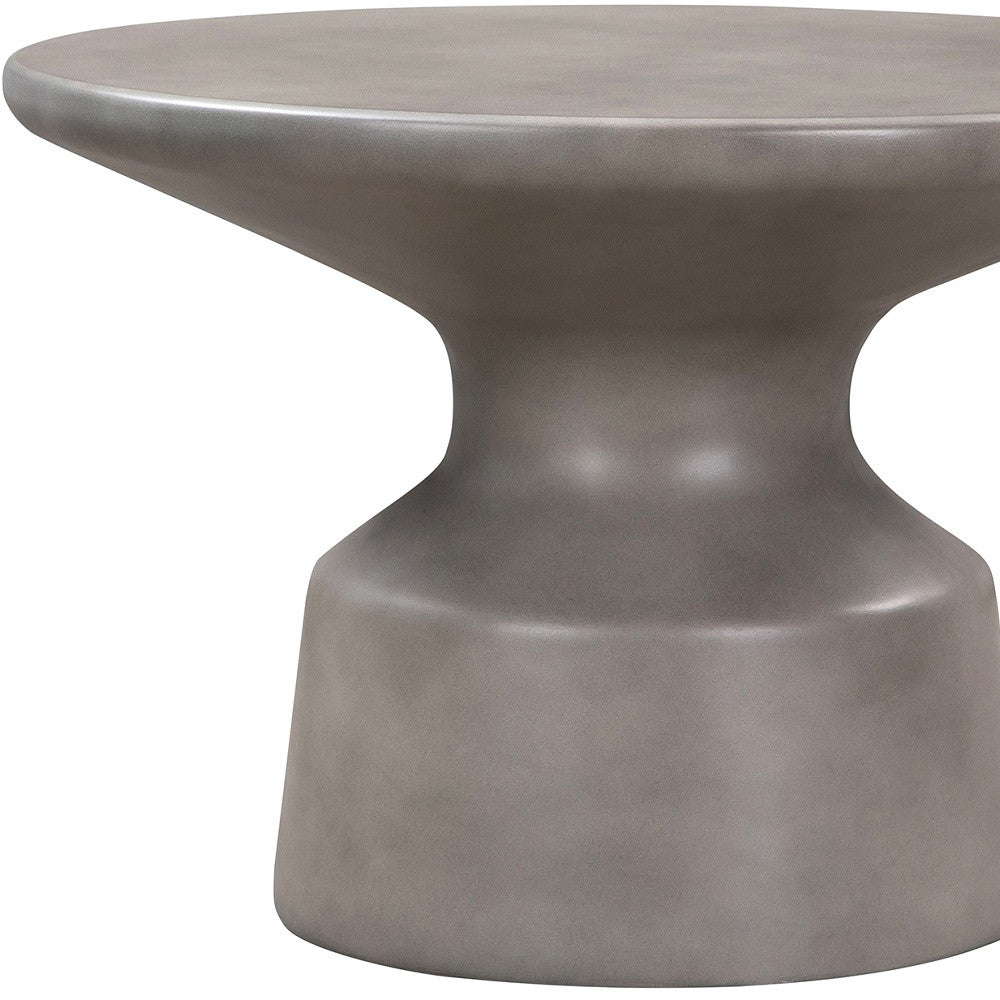 Gray Concrete Round Coffee Table image 5