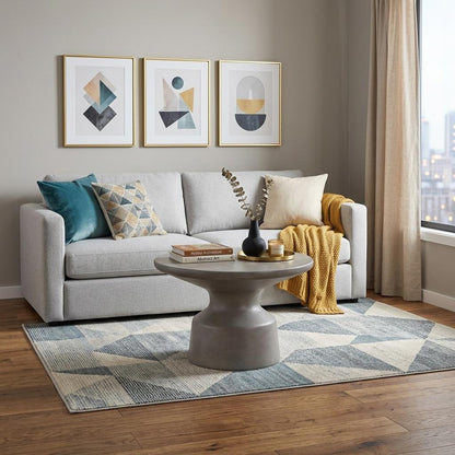 Gray Concrete Round Coffee Table image 1