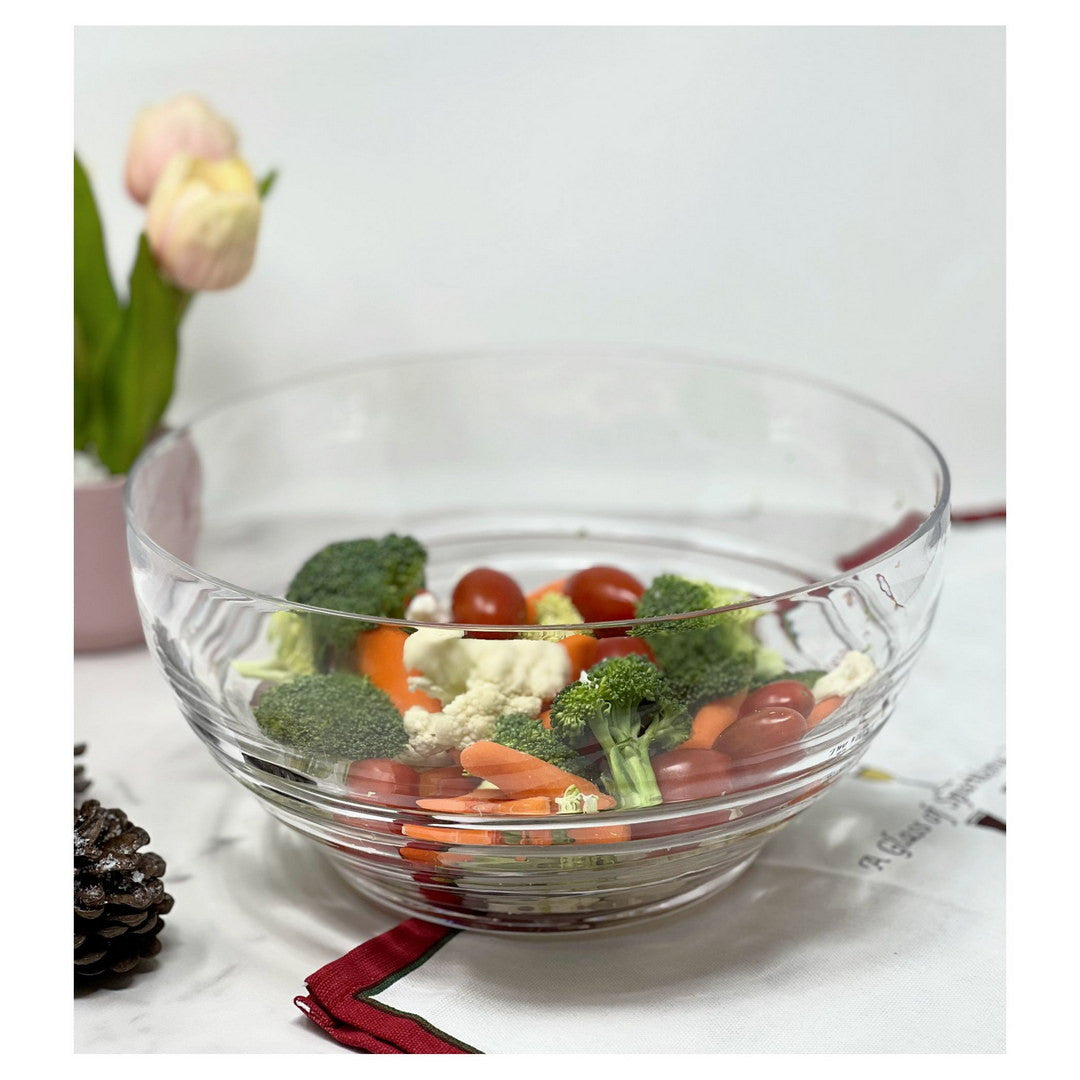 Clear Acrylic Round Salad Bowl