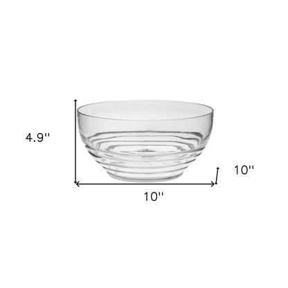 Clear Acrylic Round Salad Bowl