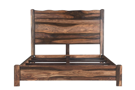 Walnut Live Edge Solid Wood King Bed