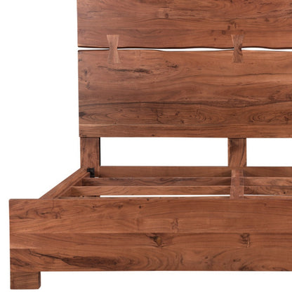 Chestnut Live Edge Solid Wood King Bed Frame