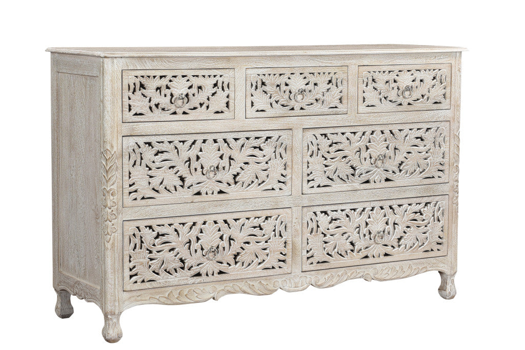 Refined Beige High Gloss Dresser
