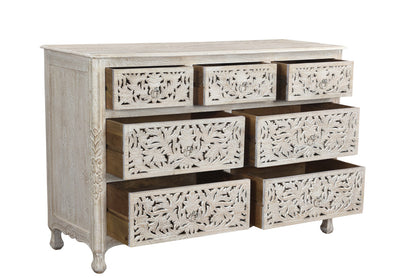 Refined Beige High Gloss Dresser