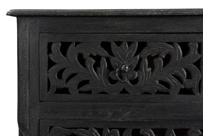 Black Solid Wood Seven Drawer Dresser image 7