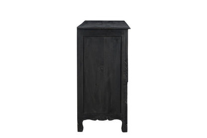 Black Solid Wood Seven Drawer Dresser image 5