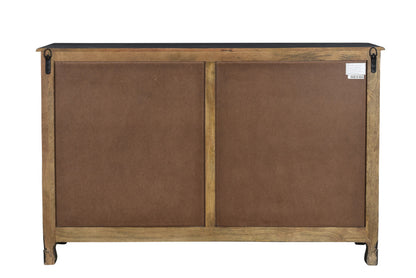 Black Solid Wood Seven Drawer Dresser image 6