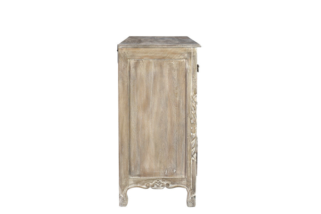 Gray Solid Wood Seven Drawer Dresser image 6