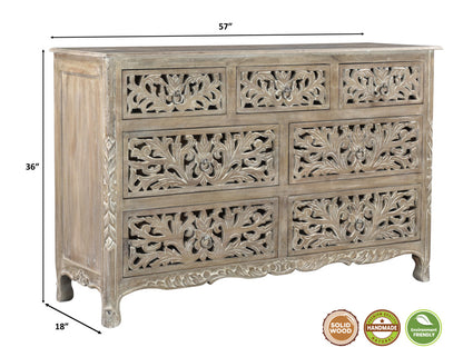 Refined Grey High Gloss Dresser