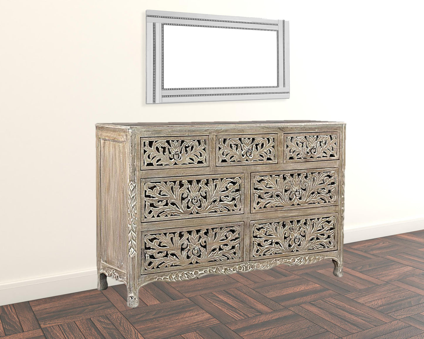 Refined Grey High Gloss Dresser