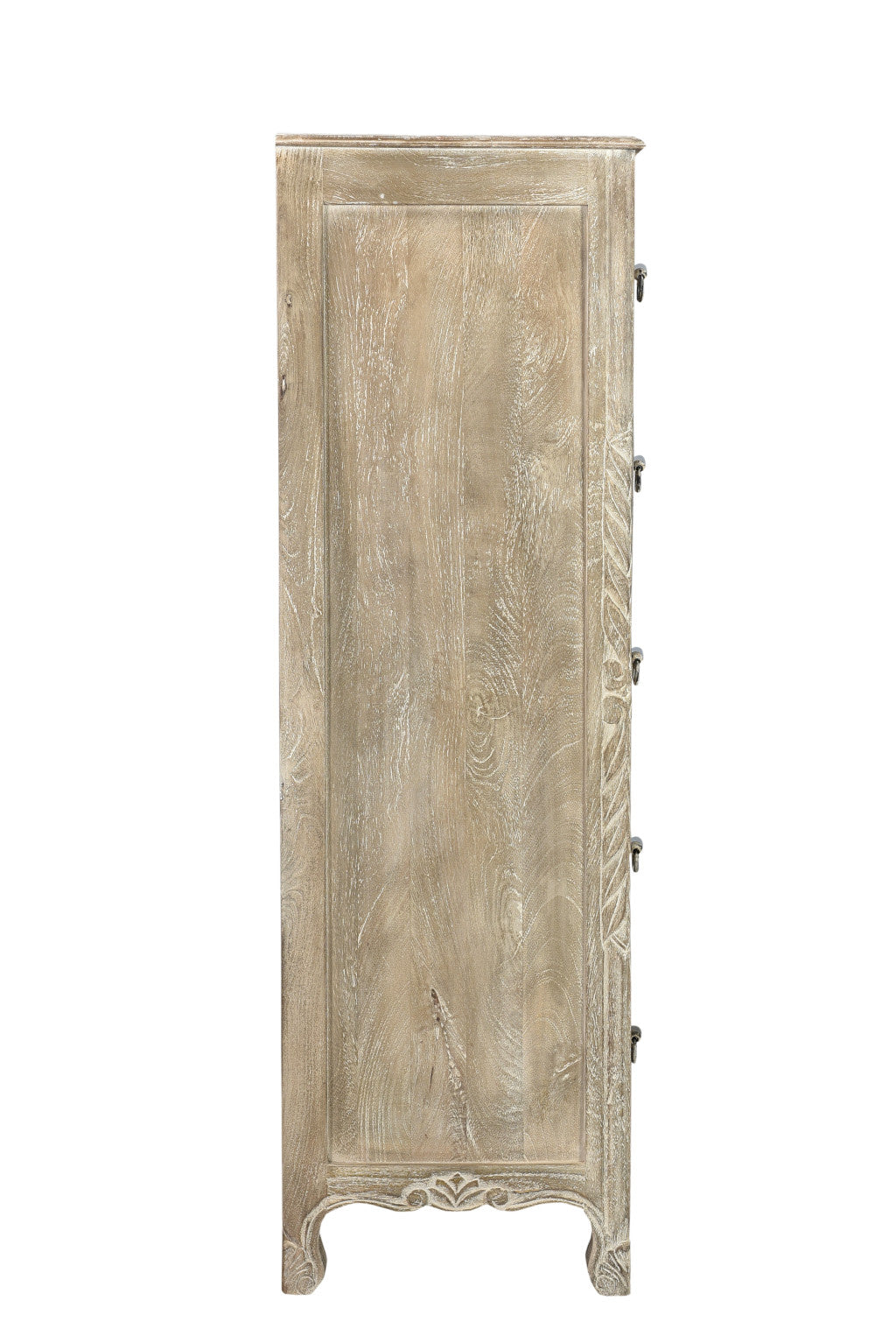 Gray Solid Wood Six Drawer Chest image 4
