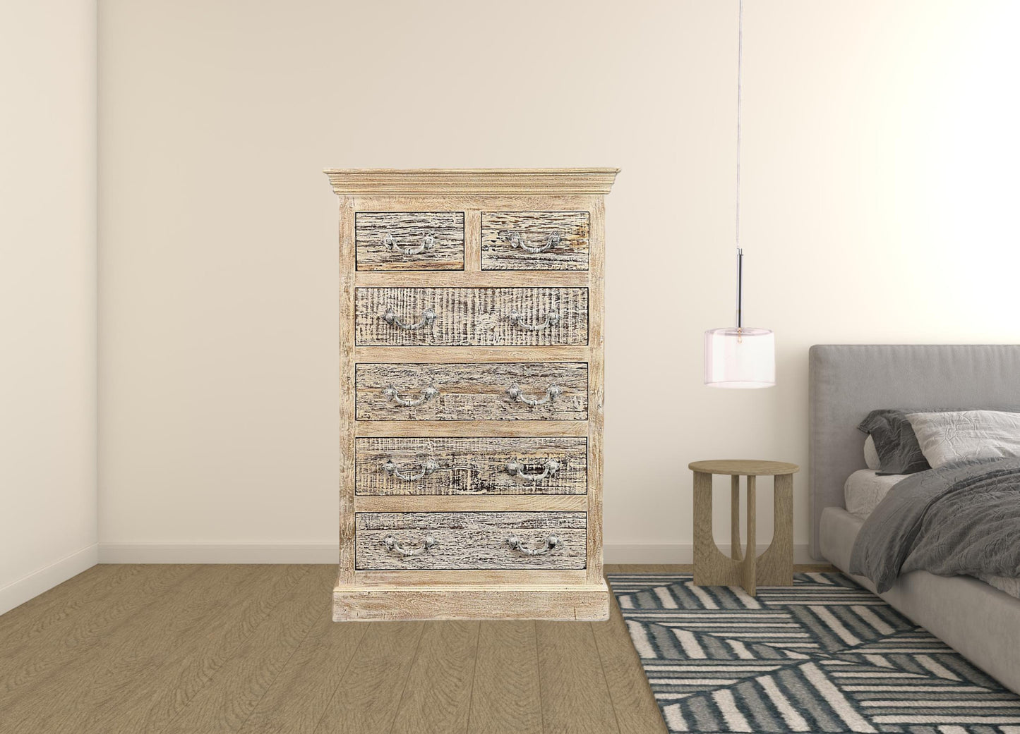 Ivory Pine Wood Dresser