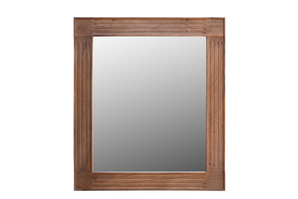 Brown Dresser Solid Wood Mirror