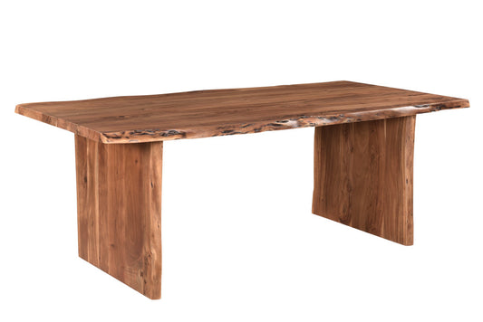 Brown Solid Wood Dining Table