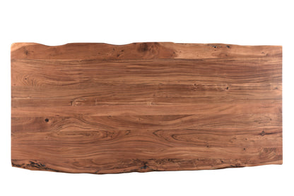 Brown Solid Wood Dining Table