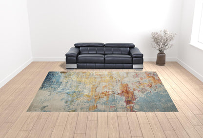 12 x 15 Blue & Gray Power Loom Rug