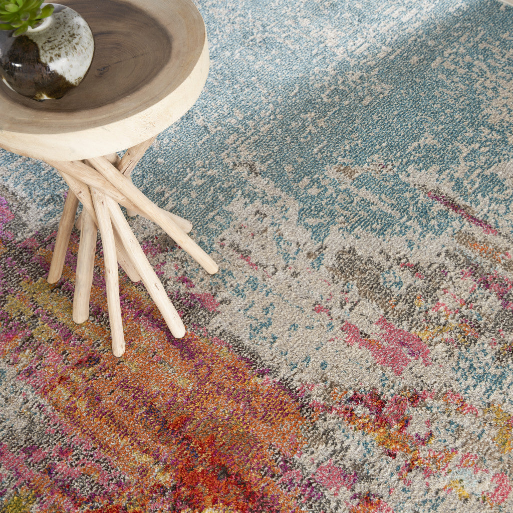 12 x 15 Blue & Gray Power Loom Rug