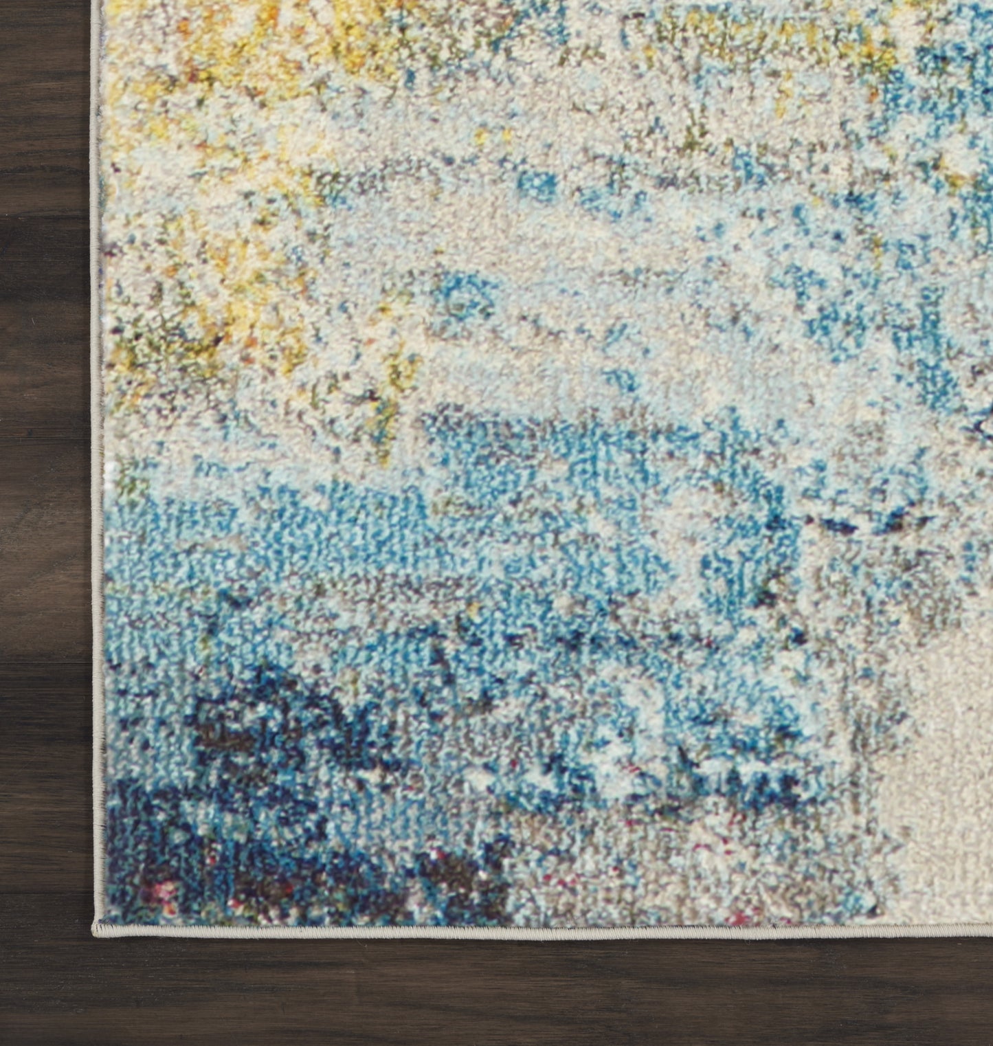 9 x 12 Blue & Gray Power Loom Rug
